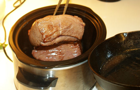 Beef in slow cooker
